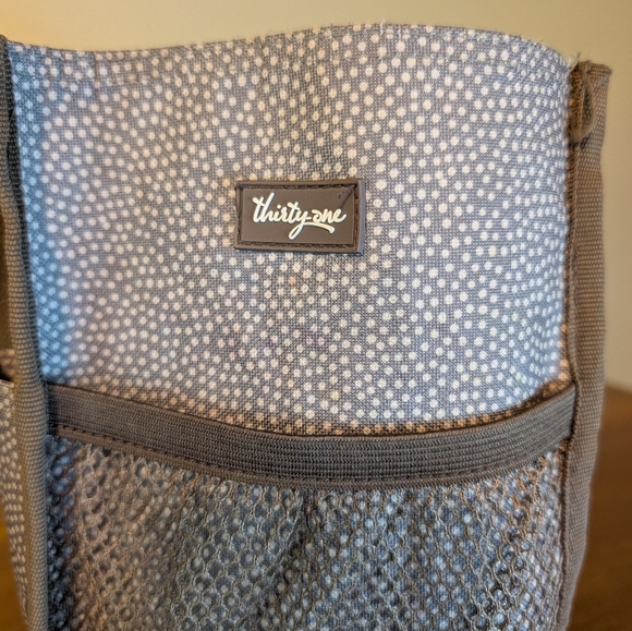 THIRTY-ONE Small Brown Small Polka-Dot TOTE - Picture 6 of 11